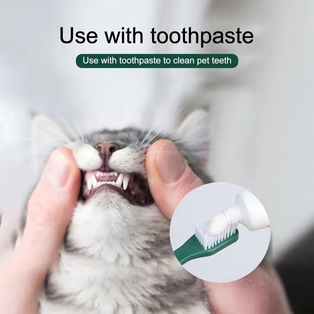 1 компл. Прочная зубная щетка для кошек легкая собак портативная удаления зубного