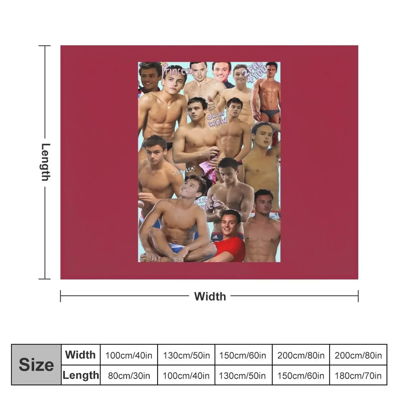 Том Дейли Коллаж Чехол для iPhone Декоративное одеяло Свободные одеяла