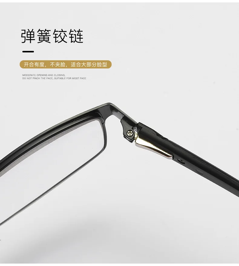 Новые весенние очки для чтения в металлической оправе TR90 мужские деловые