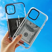 bumper dollar coque case for iphone 11 12 13 pro xr xs max se 2020 x 6 6s 7 8 plus clear silicone fundas aesthetic back cover