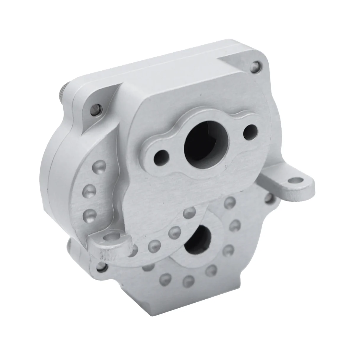 

Металлическая коробка передач Коробка передач Корпус коробки передач для Traxxas TRX4M TRX-4M 1/18 обновленные детали для радиоуправляемого гусеничного автомобиля, серебристый