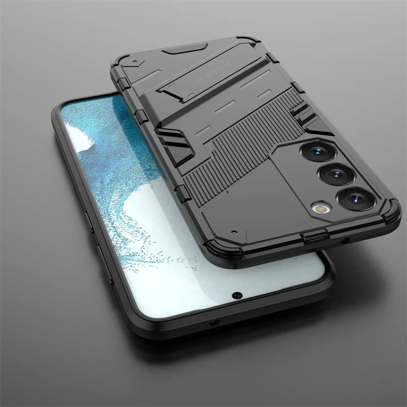 Punk Case For Samsung Galaxy S23 Case For Samsung Galaxy S23 Cover Coque Armor Shockproof KickStand Phone Bumper For Samsung S23