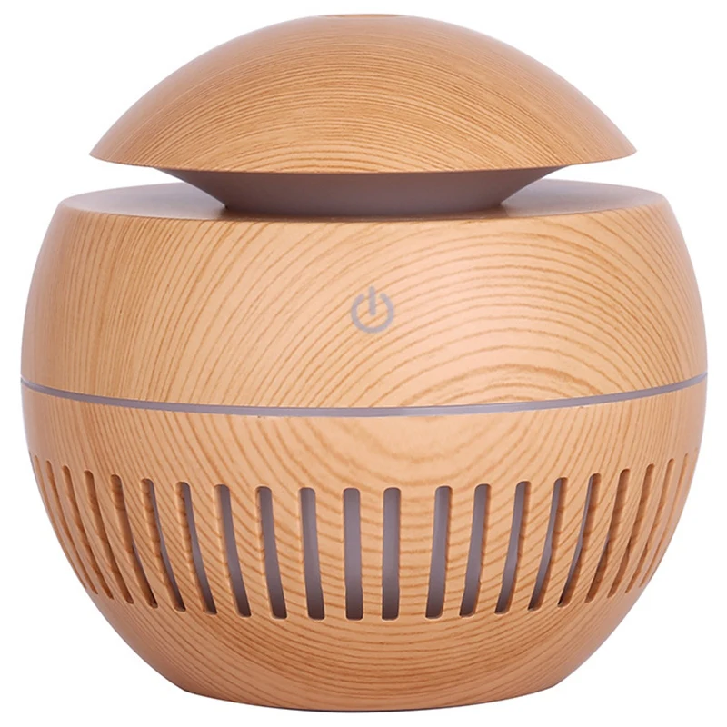 

130Ml Air Humidifier USB Aroma Diffuser Electric Essential Oil Diffuser for Home Aromatherapy Light Wood