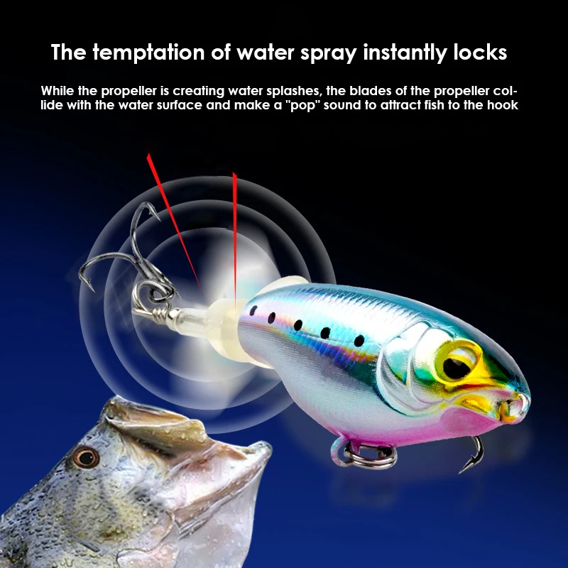 

1PCS Water Surface Tractor Luya Bait 6.5g New Propeller Floating Freshwater Seawater Striped Bass Fishing Tackle SwimBait