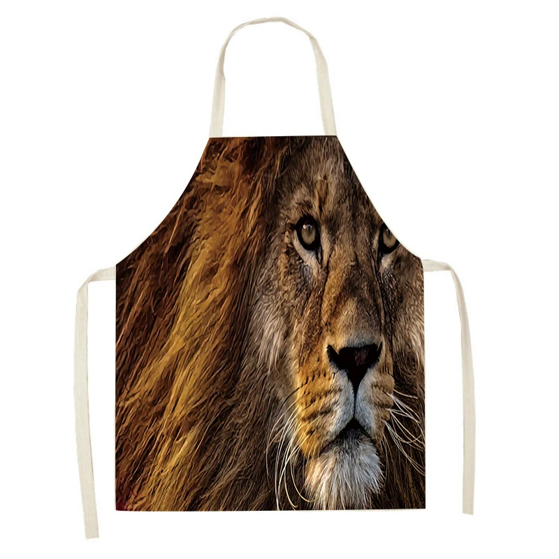 

3D Print Tiger Animal Apron Baking Accessories Aprons for Women Apron Kitchen Cooking Accessories Aprons for Women Delantal