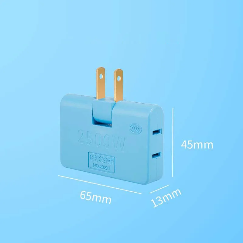Вращающаяся розетка переменного тока преобразователь один в три 180-градусный