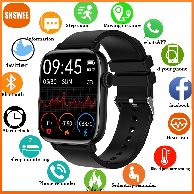 

Смарт-часы для Samsung, Apple, Xiaomi, Huawei, Bluetooth, водостойкие, IP67