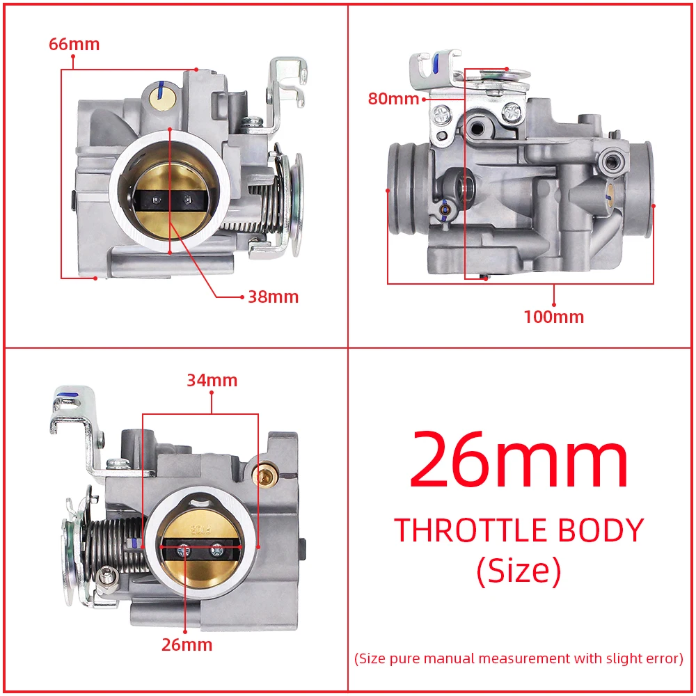 

Старый корпус дроссельной заслонки 26 мм для HONDA CG150 TITAN NXR 150 BROS 2009-2012 16400-KVS-614