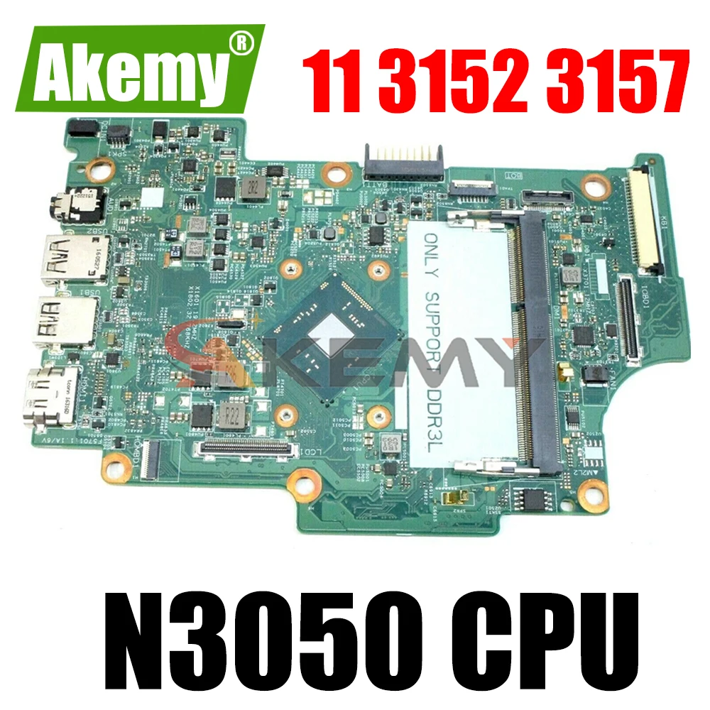 

Материнская плата Akemy для ноутбука Dell Inspiron 11, 3152, 3157, модель CN-08R7VD 8R7VD N3050 14274-1 475W5, материнская плата, ноутбук, ПК 100% протестирован