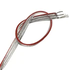 3pin прозрачный плоский кабель 17 нити из медной проволоки 5,4 мм Диаметр положительный отрицательный полюс утепленная светодиодный жгут проводов 5 м