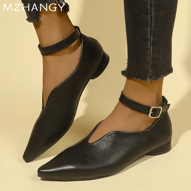 Женские кожаные ботильоны Челси с острым носком туфли на плоской подошве женские