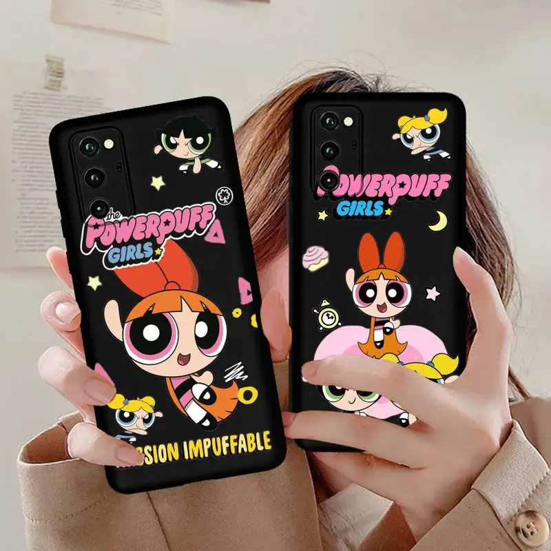 

Cartoon Cute The Powerpuff Girls Phone Case For Huawei Honor 70 60 50 30 20 10 9 X 9X V30 Pro Lite View