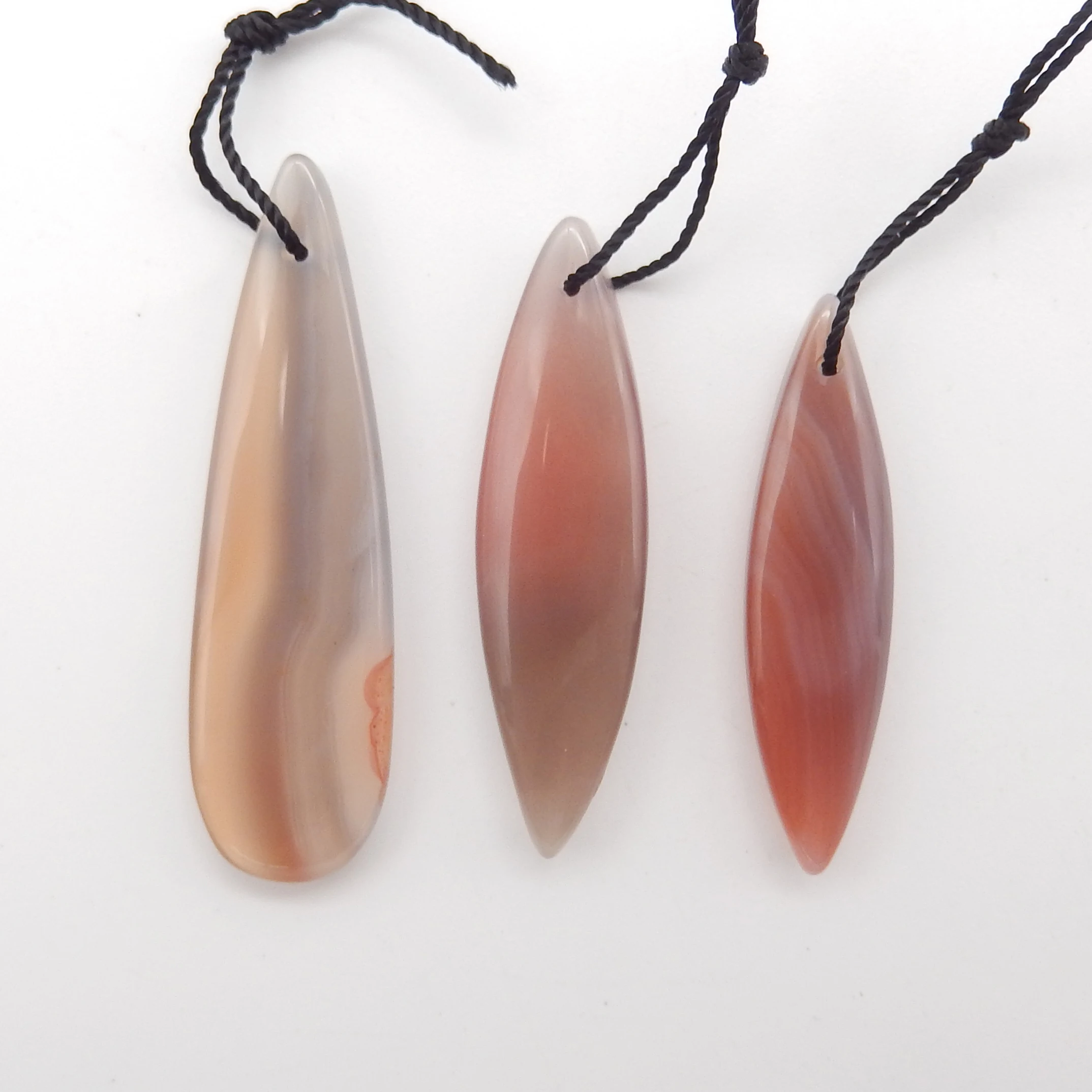 3 шт. полосатые агатные модные бусины драгоценные ювелирные украшения ожерелья