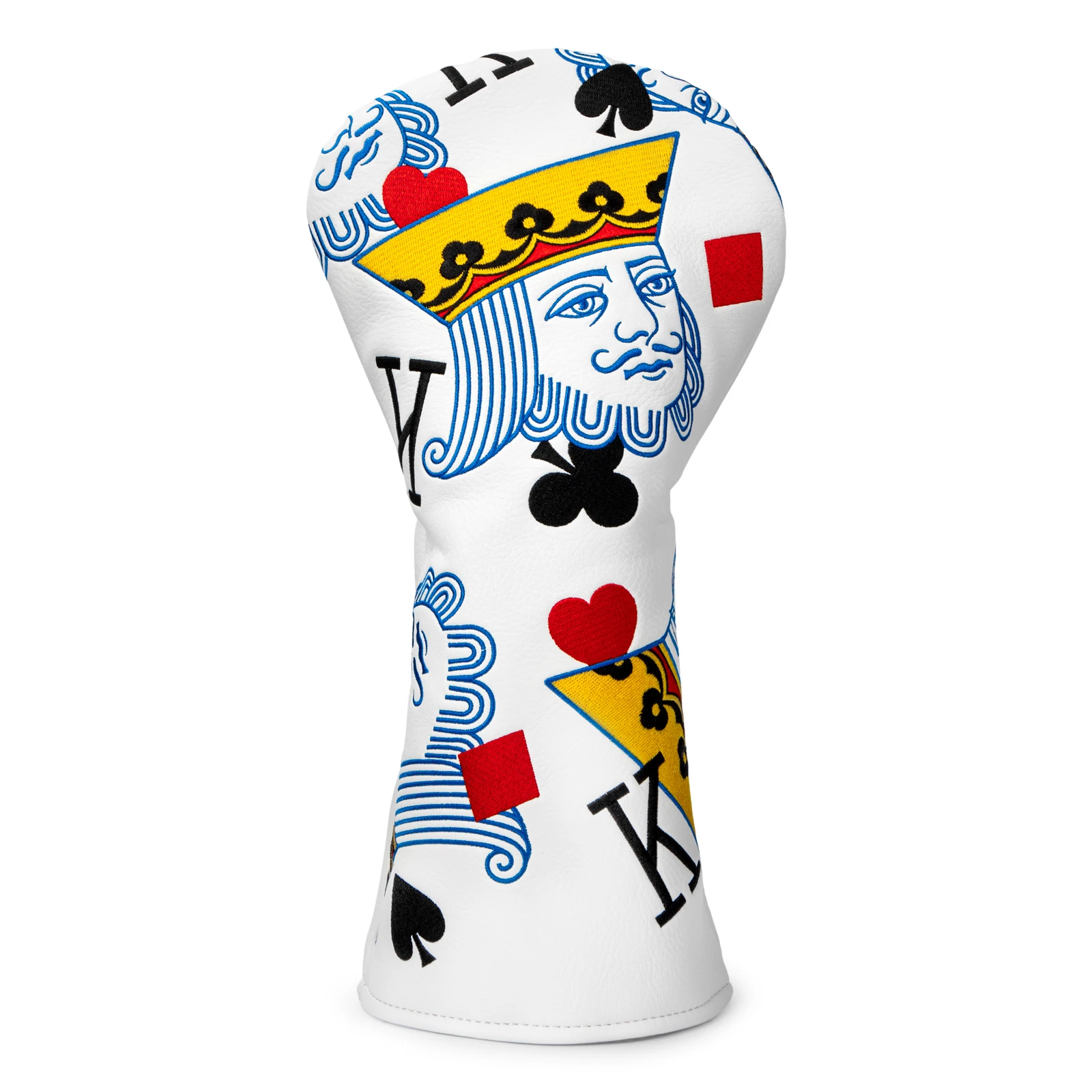 Фото Чехлы на голову для гольфа, чехол для клюшки Poker Diamond King, чехлы для водителя, деревянный чехол для головы Fariway, гибридные чехлы, кожаный чехол для клюшки для гольфа №3