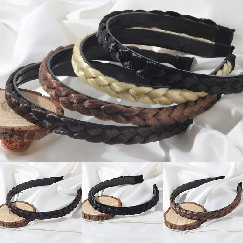 

Fashion Plaited Head Band Hair Accessories Girls Women's Plait Hairband Braided Headbands