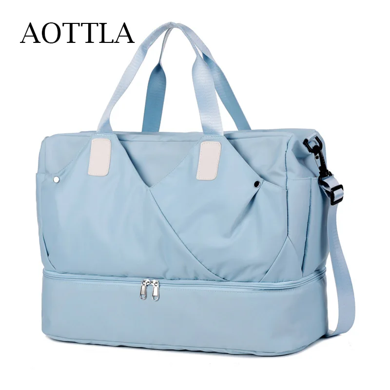 

AOTTLA модная Новая дорожная сумка из ткани Оксфорд, большая женская сумка, брендовые сумки через плечо, многофункциональная повседневная жен...