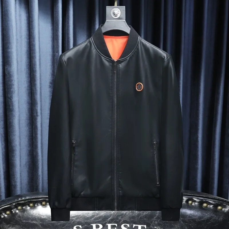 Модное брендовое кожаное пальто Pu Shuai верхняя одежда мужская весенне-осенняя