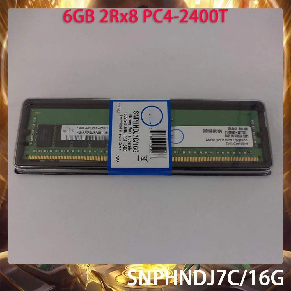 SNPHNDJ7C/16G 16GB 2Rx8 PC4-2400T For DELL HNDJ7 Server Memory RAM Fast Ship Original Quality