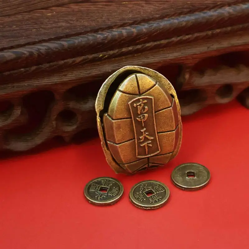 1 комплект китайские монеты для гадания панцирь черепахи счастливая черепаха