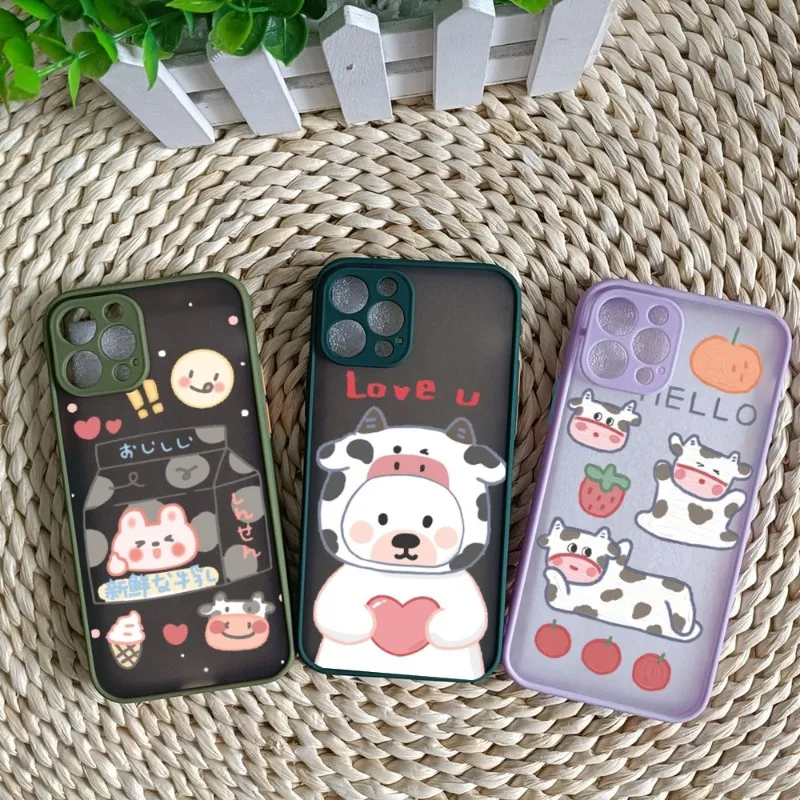 

Симпатичный чехол из коровьей кожи для телефона IPhone 14 13 12 11 Mini Pro Max XS X Max XR 8 7 Plus SE 2022, цветной чехол для телефона