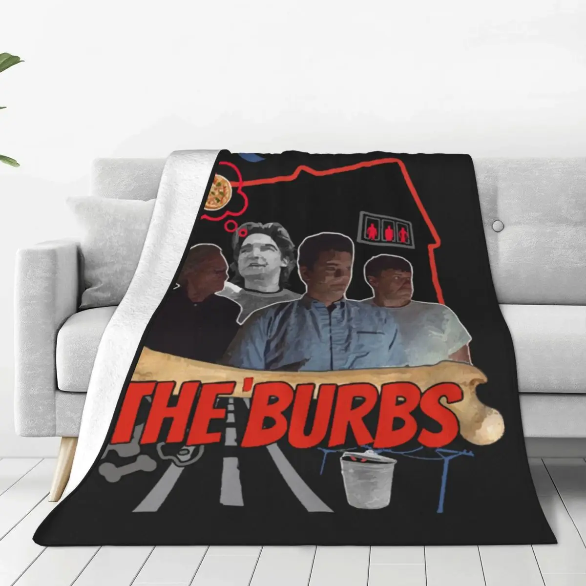 

The Burbs Super Soft Blanket Horror Movie Airplane Travel Bedding Throws Winter Cute Design Flannel Bedspread Sofa Bed Cover
