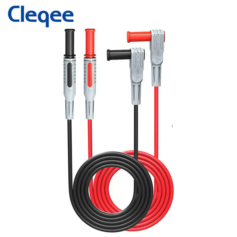 

CLEQEE Cleqee P1033C Провода для мультиметра 4 мм с зажимами "крокодил"