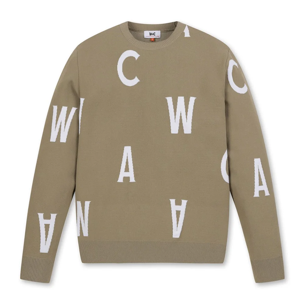 Популярный новый модный вязаный свитер мужской буквенный дизайн теплый