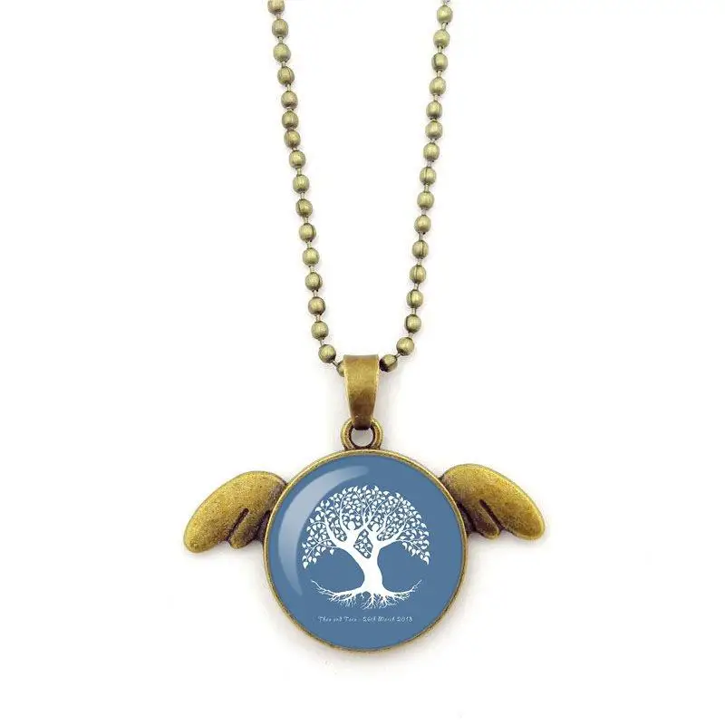 Синее Дерево жизни для женщин подарок вечерние супер дешевые ювелирные изделия