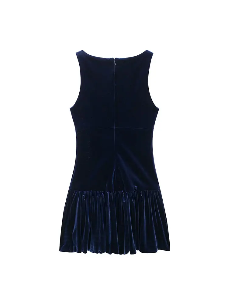 Женское облегающее мини-платье без рукавов цвета в ассортименте