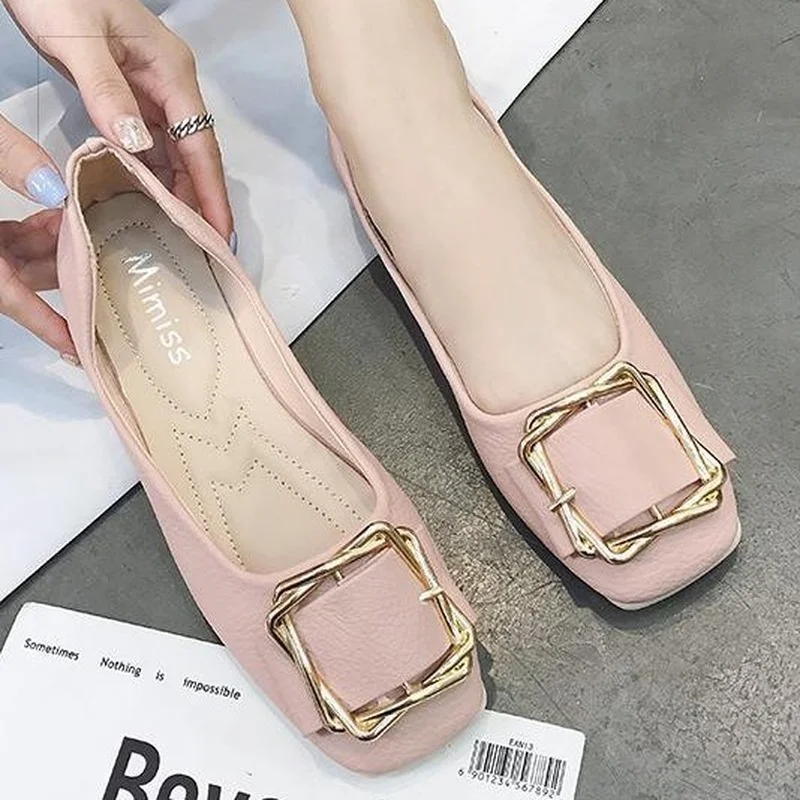 

Туфли женские из лакированной кожи, на плоской подошве, без застежки