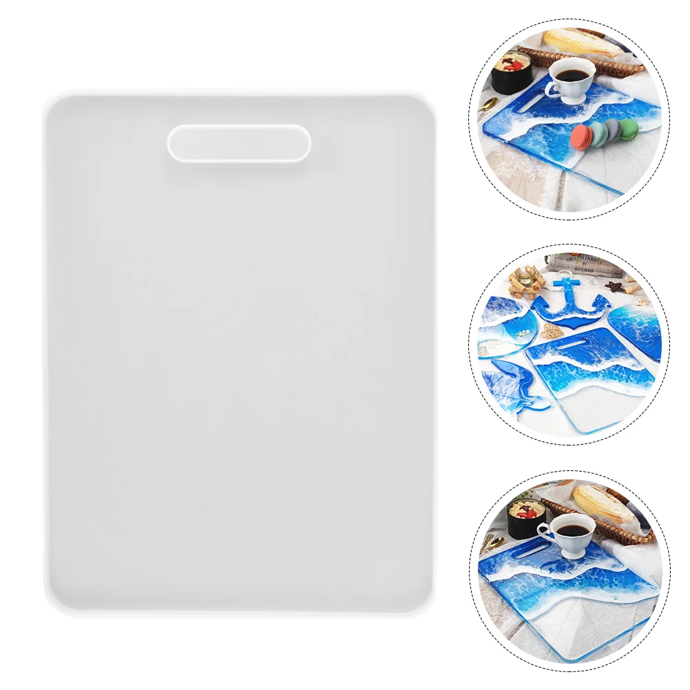 

Resin Mold Casting Tray Silicone Molds Diy Mould Epoxy Serving Board Coaster Moulds Clear