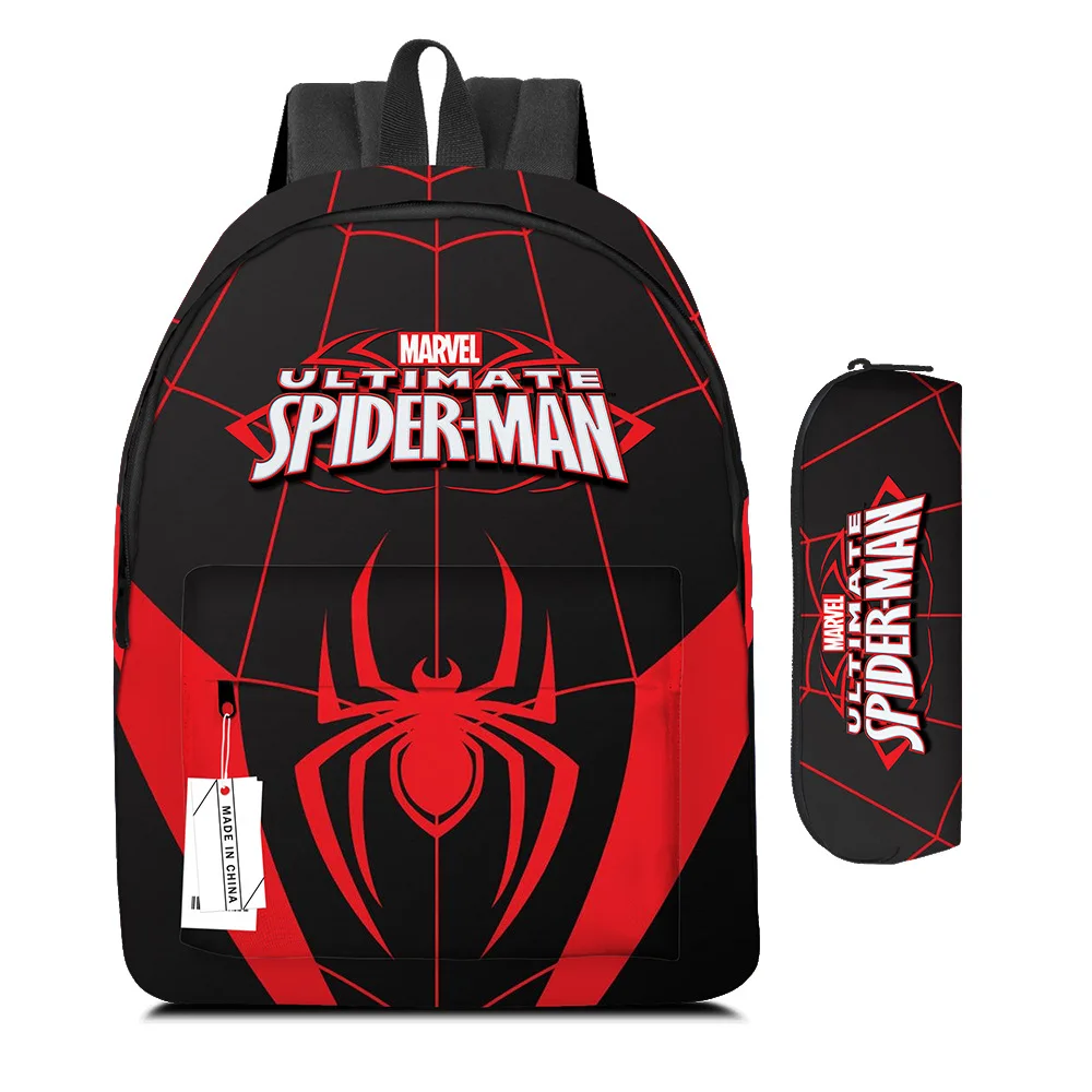 

Disney Spiderman Backpack Pencil Case College Trendy Lady Laptop Schoolbag Travel Student Bag Waterproof Cartoon SchoolBags