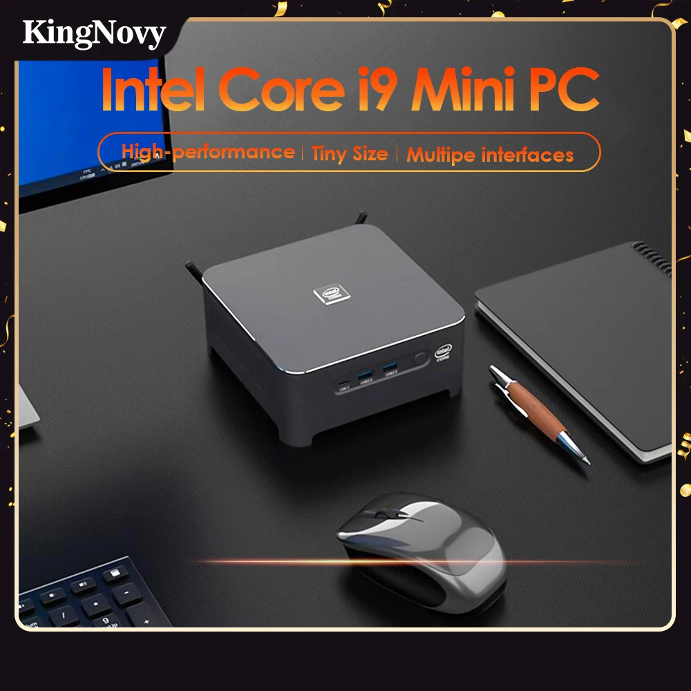 Игровой мини-ПК Intel Core i9 10980HK Dual Lans TPM2.0 Windows 11/10 2 * DDR4 NVMe SSD настольный компьютер DP Type-C