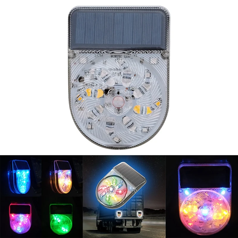 

Car Smart Sensor Solar Warning Light Rear-End Collision Prevention Flashing Light LED Truck Parking Light