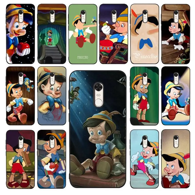 

Disney Pinocchio Phone Case for Redmi 5 6 7 8 9 A 5plus K20 4X 6 cover