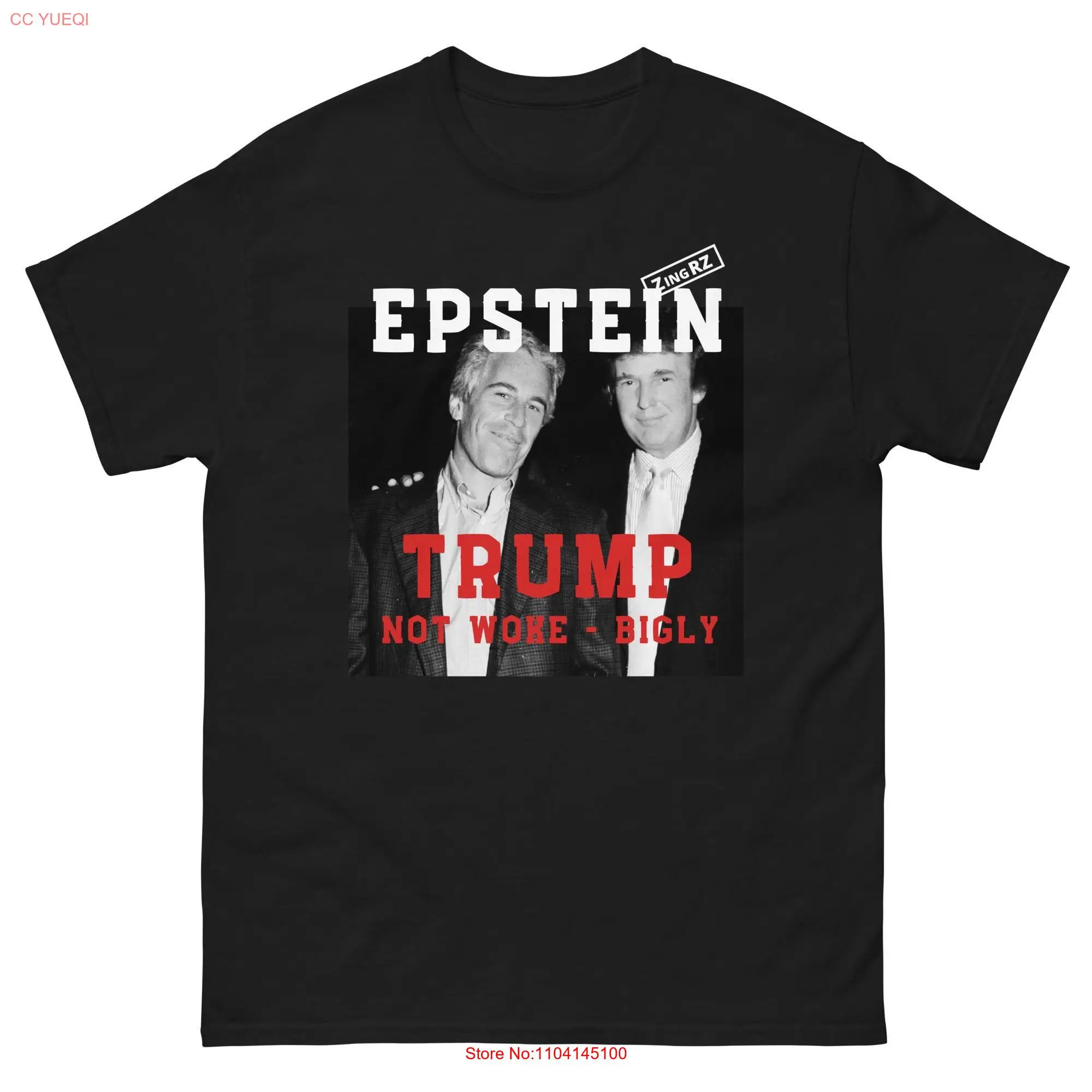 Трамп Эпштейн а не ушуй большая классическая футболка крутая божевая MAGA Pervert