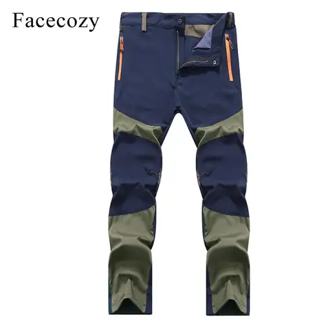 Мужские летние быстросохнущие спортивные брюки Facecozy, тонкие ультралегкие походные брюки с защитой от УФ-лучей, мужские эластичные дышащие штаны для рыбалки