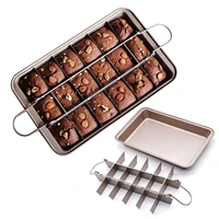 divisible square live bottom brownie nonstick baking pan