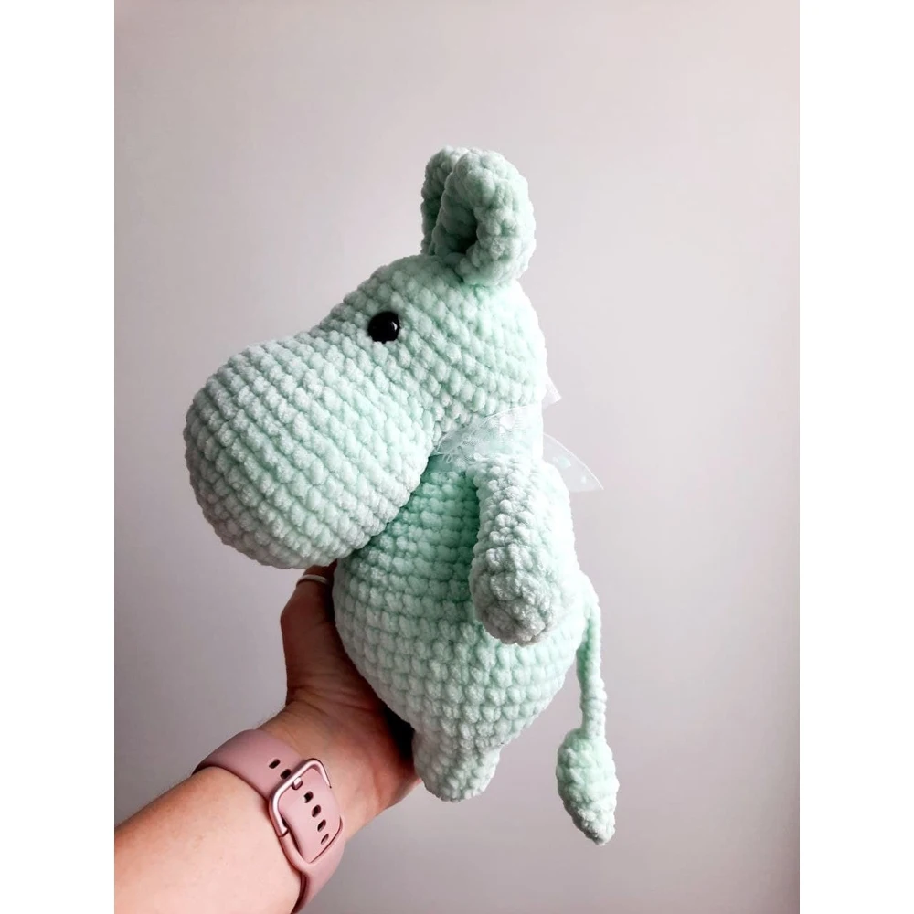 Soft toy plush mummy troll knitted handmade 24 cm |