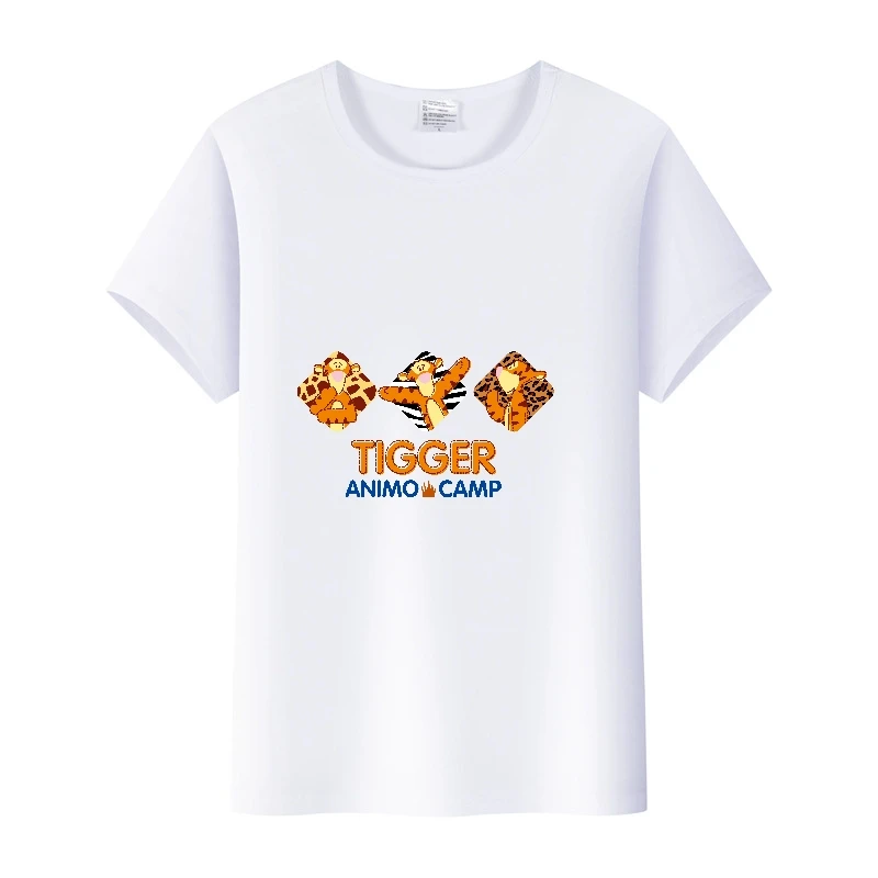 Повседневные летние блузки для женщин 2024 футболки с героями Диснея пух медведь