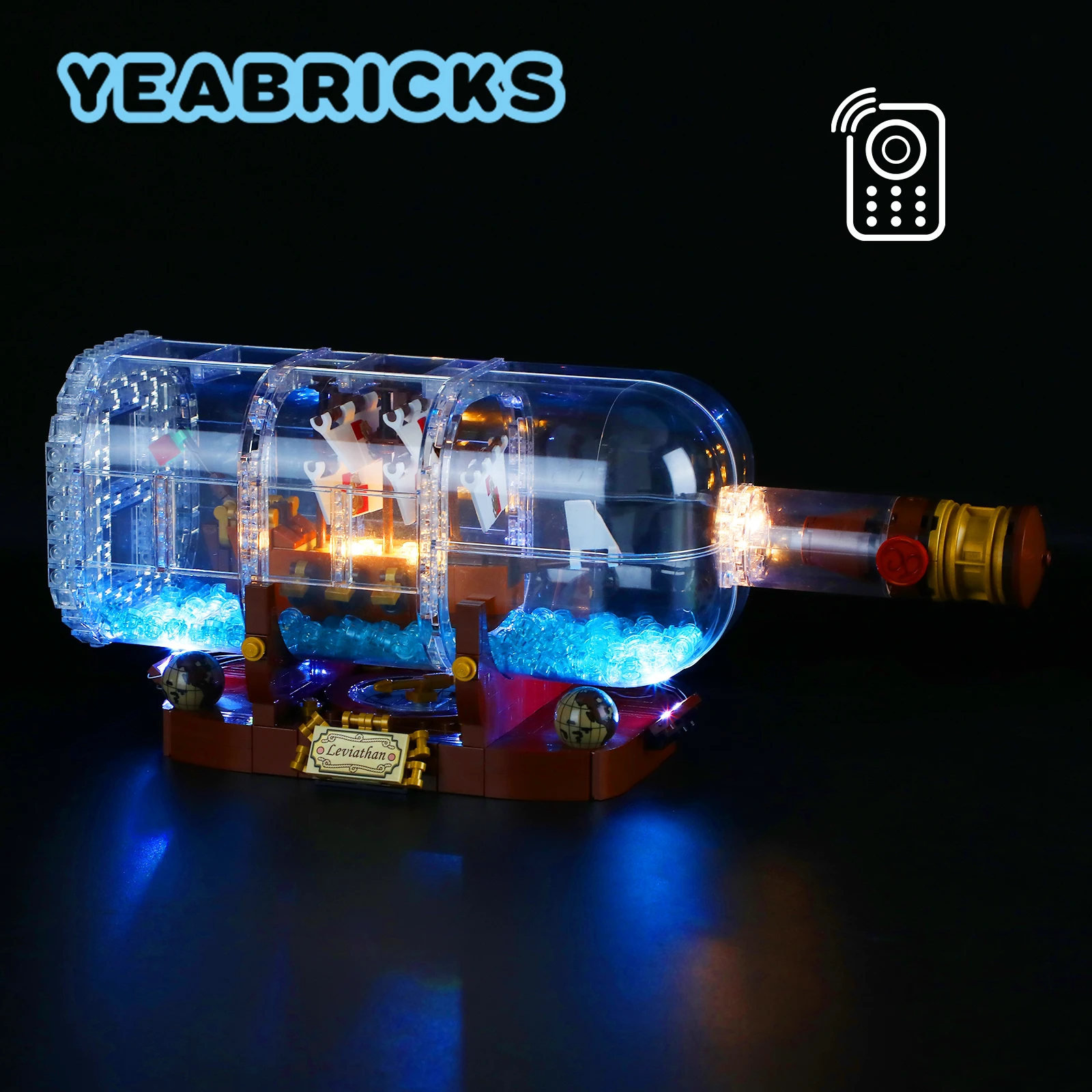 YEABRICKS LED Light Kit for 21313 Ship In A Bottle Building 