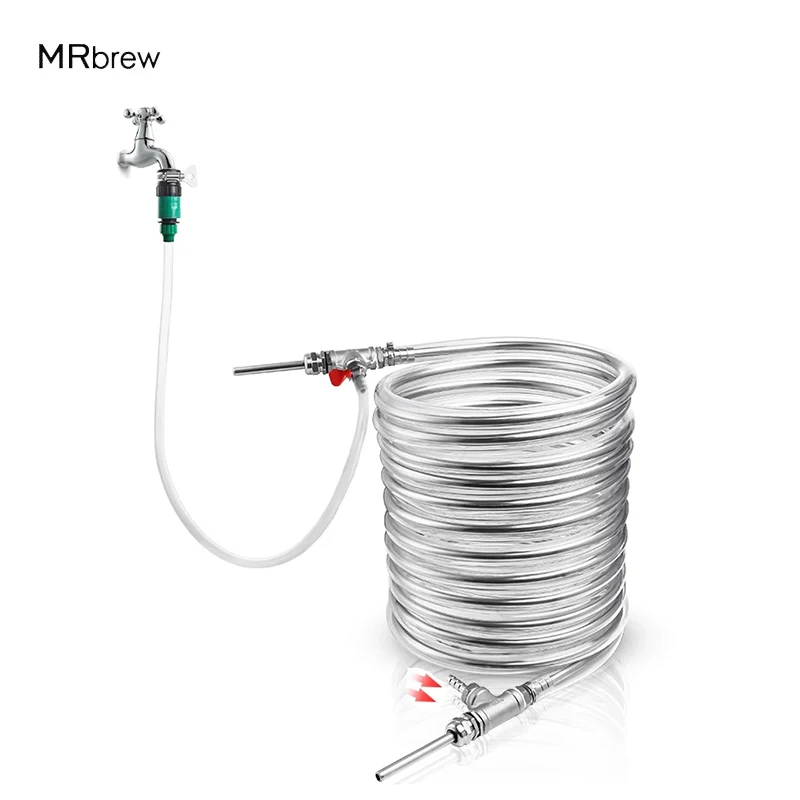 

Counterflow Wort Chiller,Stainless Steel Wort Heat Exchanger,9.52*0.5*10M Cooling Coil For Beer Homebrew