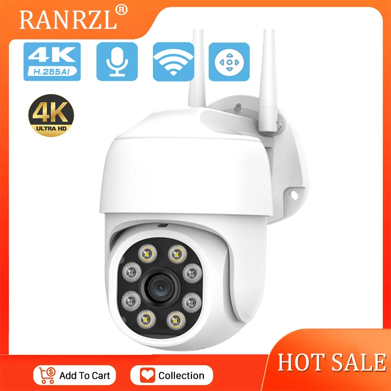 

IP-камера с датчиком присутствия, 4K, 8 Мп, 5 МП, PTZ, Wi-Fi