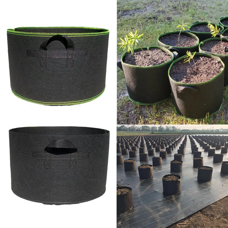 

Felt Grow Bags Gardening Fabric Grow Pot Vegetable Tomato Growing Planter Garden Potato Planting Pots15 20 25 30 Gallon