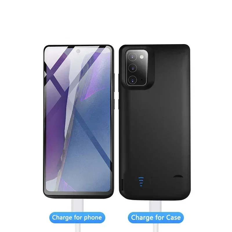 Фото Новые портативные чехлы-зарядки для Samsung Galaxy Note 20, Note 20 Ultra, USB-чехол-аккумулятор для Note 10, 10 Pro №2
