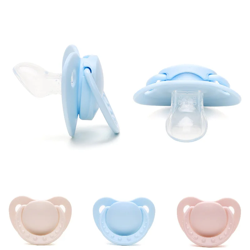 

Orthodontic Newborn Baby Pacifier Transparent Soft Dummy Teat Food Grade Safety Silicone Infant Nipple Soother Teething Pacifier
