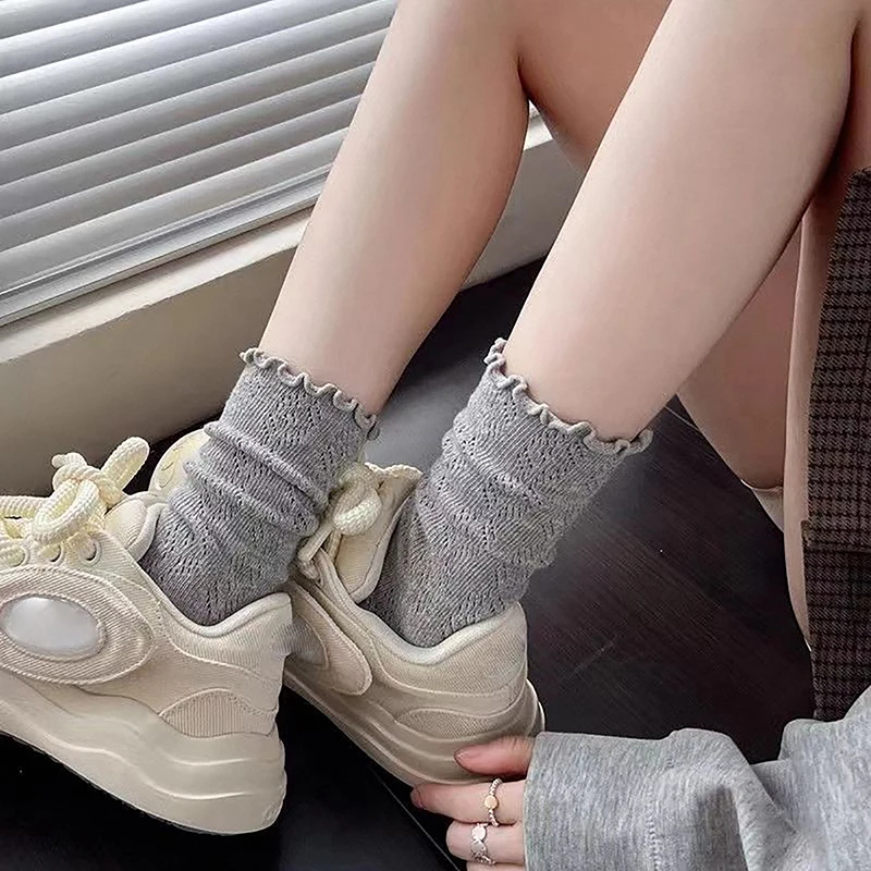 Женские Тонкие Эстетические Длинные Носки Со Свободными Рукавами