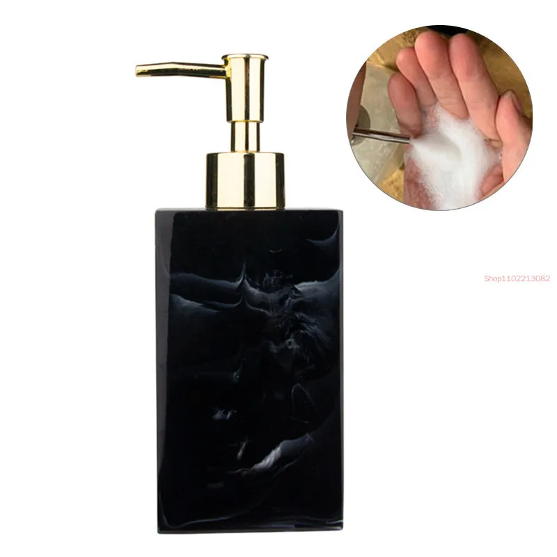 

Lotion Bottle 500 ML Resin Soap Bottle Creative Hotel Marble Shampoo Dispenser Press Hand Sanitizer Bottle Soap Dispenser Set