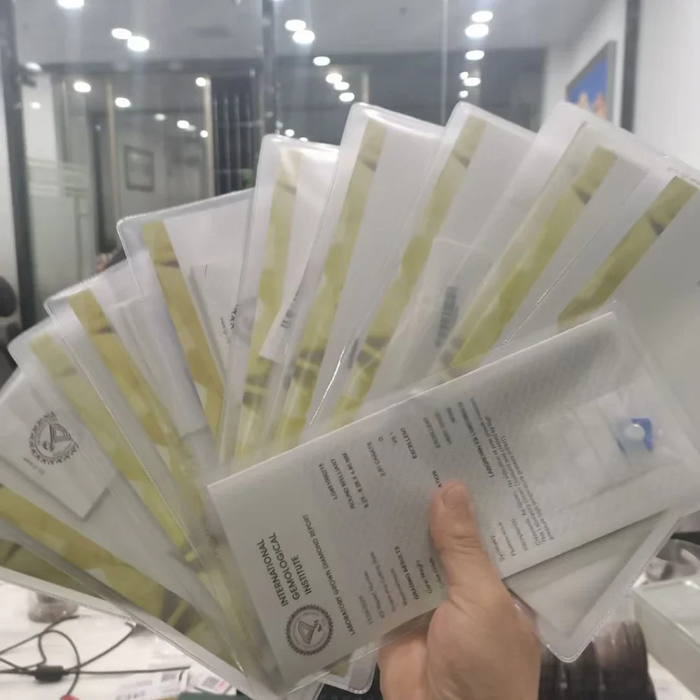 Фото Оптовая продажа, 0,3-10 карат, полноцветная четкость HPHT CVD, круглый, выращенный в лаборатории бриллиант, свободный с сертификатом IGI, DEFG IF-VVS-SI Pass Test №5