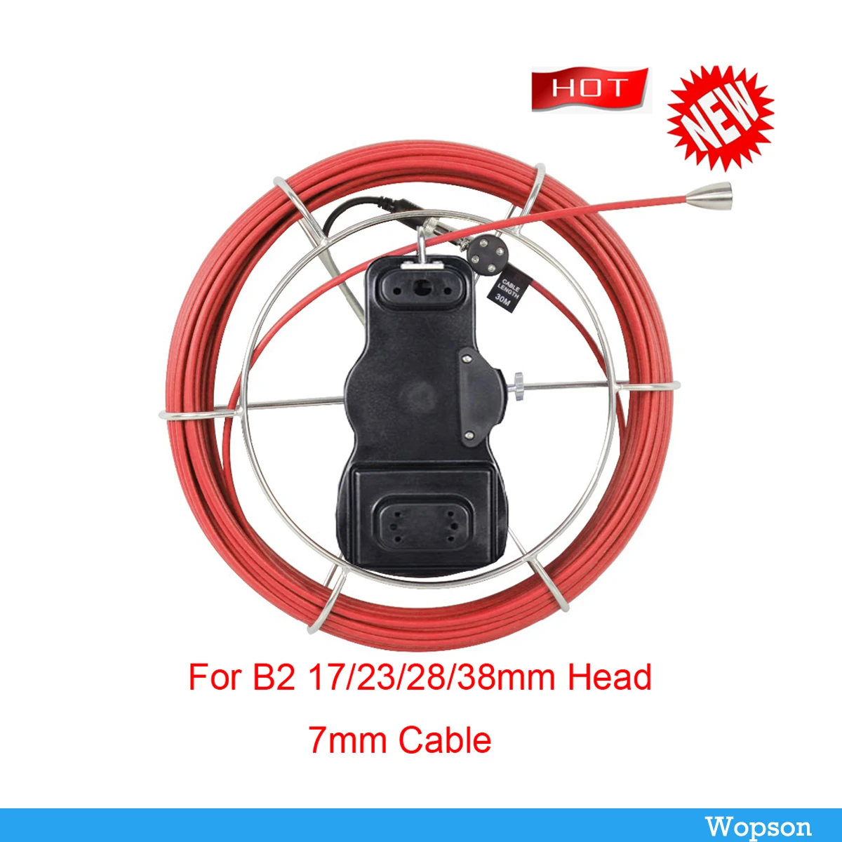 Мягкая головка 23 мм водонепроницаемый счетчик 30 м видеорегистратор видеокамера